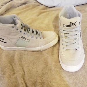 grey puma high tops